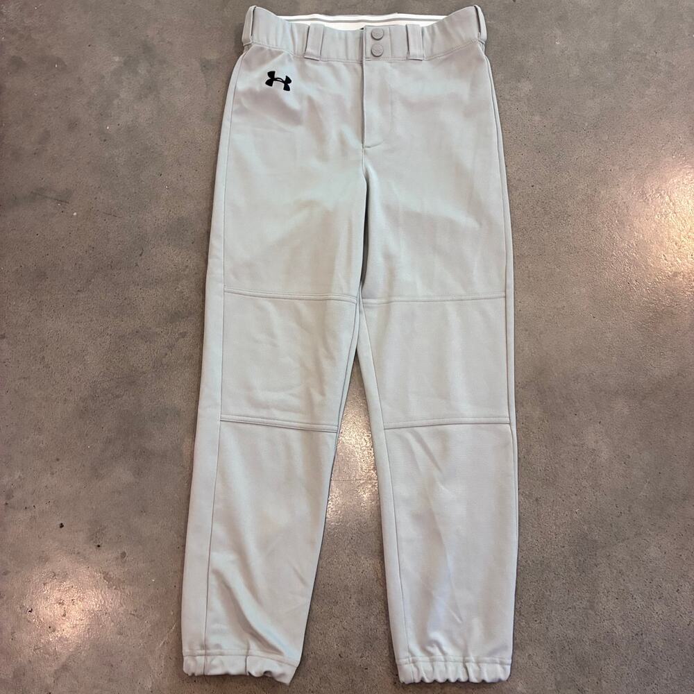 Under Armour Gray Classic Baseball pants uniform Youth Medium